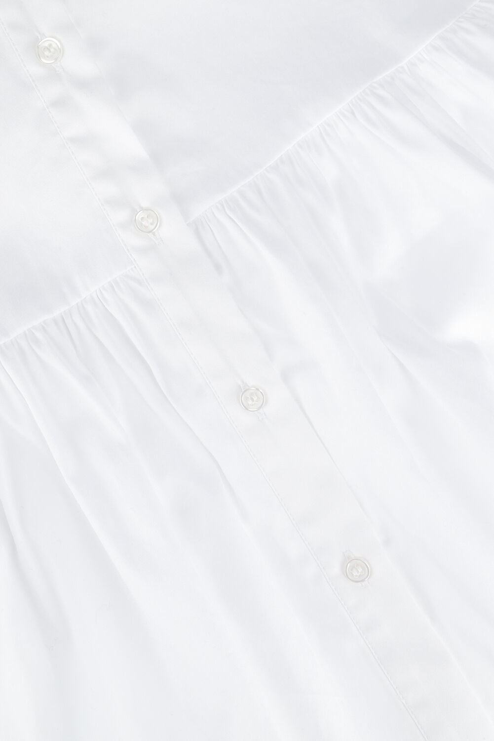 Witte LEVETE ROOM Blouses ISLA SOLID 51 TOP - large