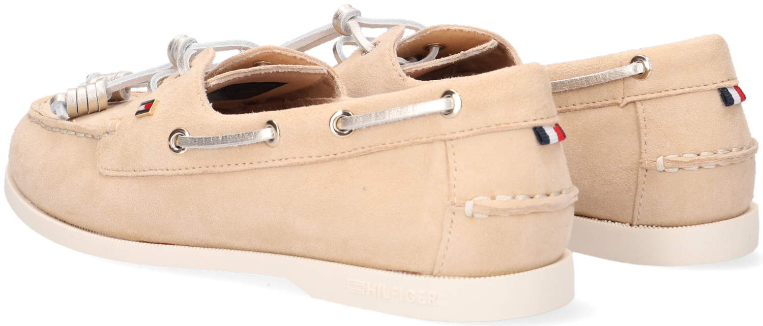 Beige TOMMY HILFIGER Instappers ESSENTIAL BOAT SHOE WMNS Omoda