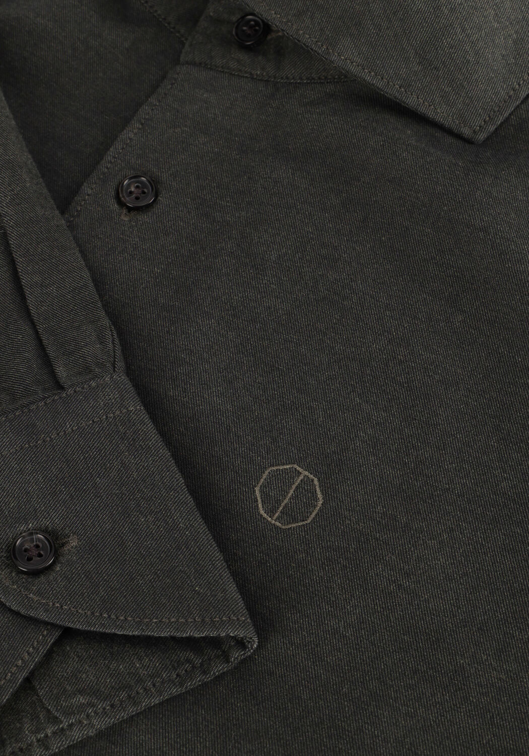 Donkergroene DSTREZZED Casual overhemd OLAV SHIRT - large