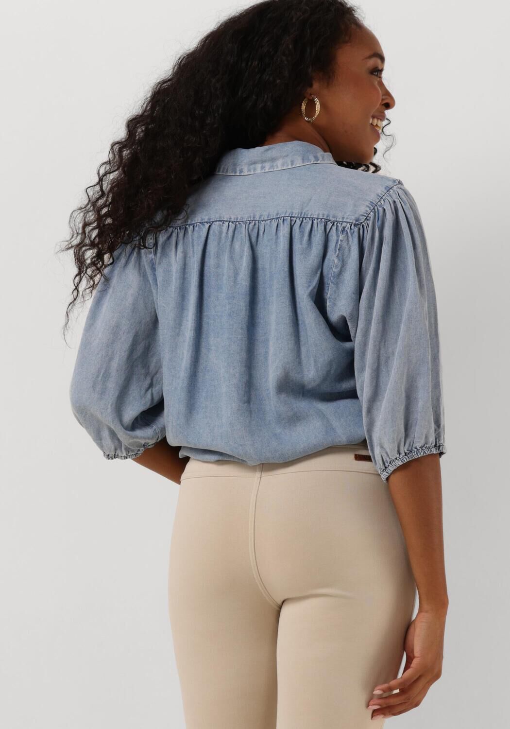 MOSCOW Dames Blouses 119-05-jordy Blauw