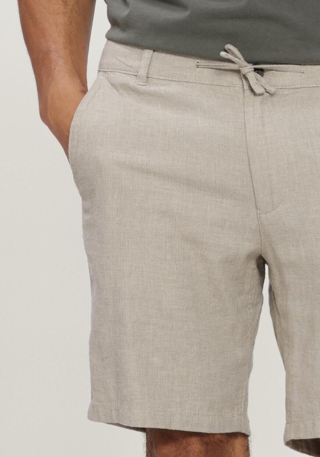 Zand SELECTED MEN Korte broek SLHREGULAR-BRODY LINEN BLD SHORTS NOOS - large