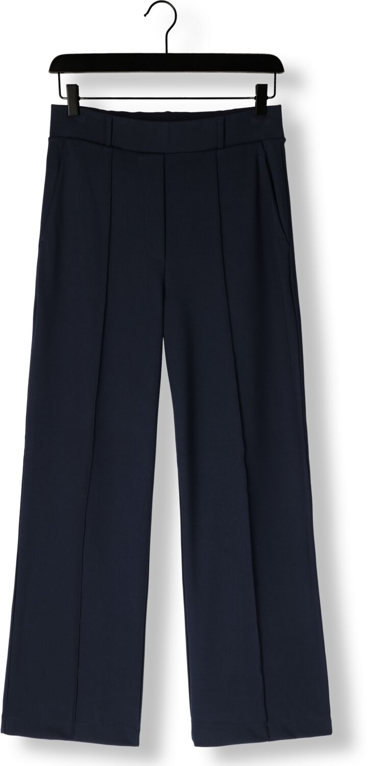 JANSEN AMSTERDAM Dames Broeken Hv404 Wide Pants Blauw