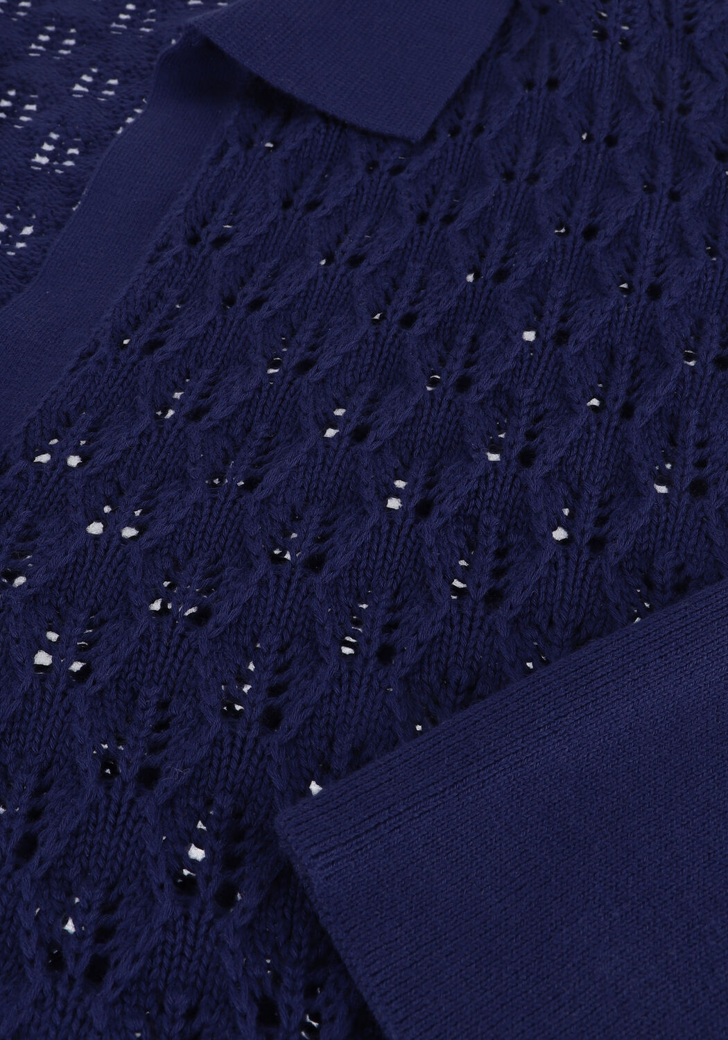 Blauwe BELLAMY Trui MY POLO AJOUR - large