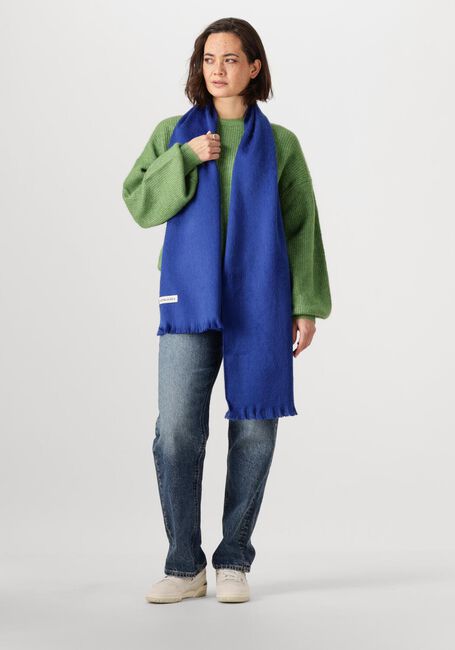 Blauwe ALPACA LOCA Sjaal SLIM SCARF - large