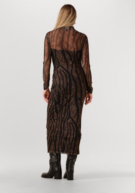 Bruine ACCESS Midi jurk D54-3352-0006 - large