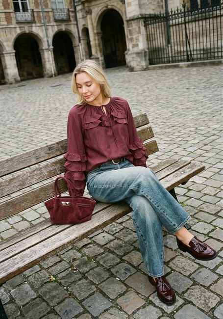 Bordeaux Y.A.S. Blouses YASTEMURA LS TOP - large