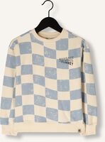 Ecru DAILY7 Sweater OVERSIZED SWEATER CHECK PRINT Ecru DAILY7 Sweater OVERSIZED SWEATER CHECK PRINT - medium