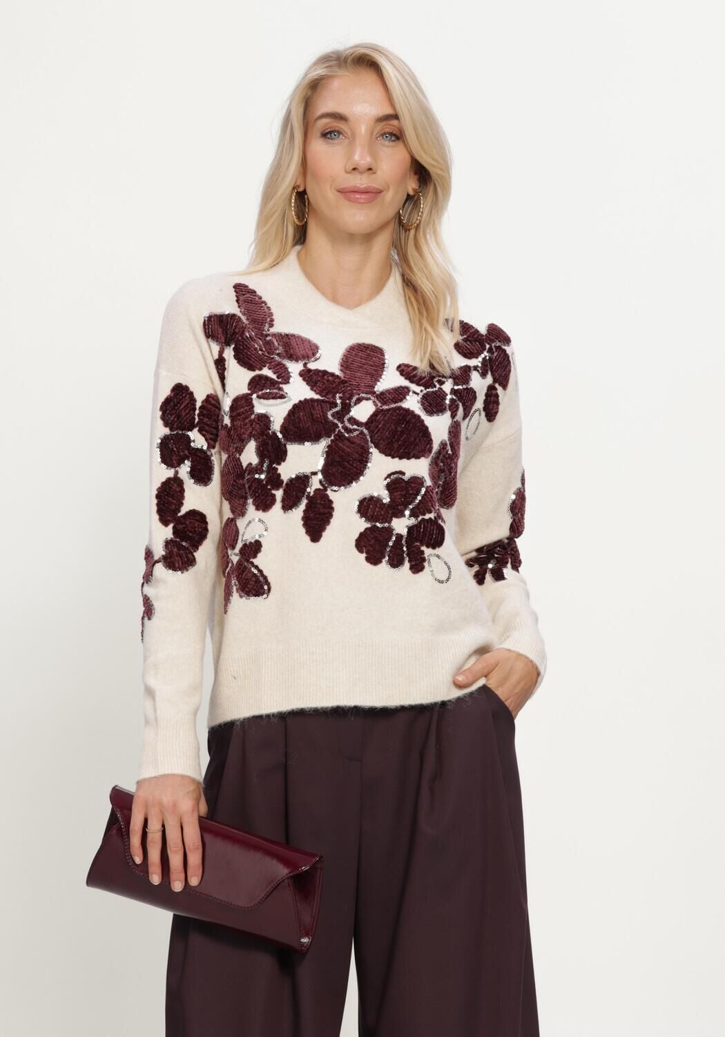 CAROLINE BISS Dames Truien & Vesten 4283 Ecru
