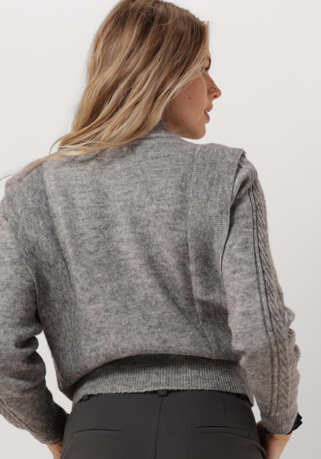 LOLLYS LAUNDRY Dames Truien & Vesten Noviall Cardigan Ls Grijs