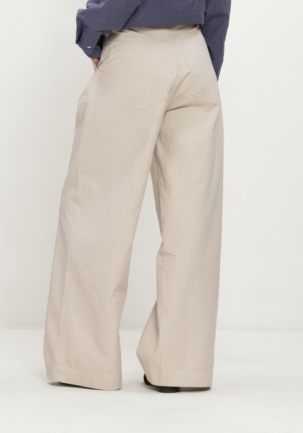 Beige BOII STUDIOS Wijde broek JULIE - large