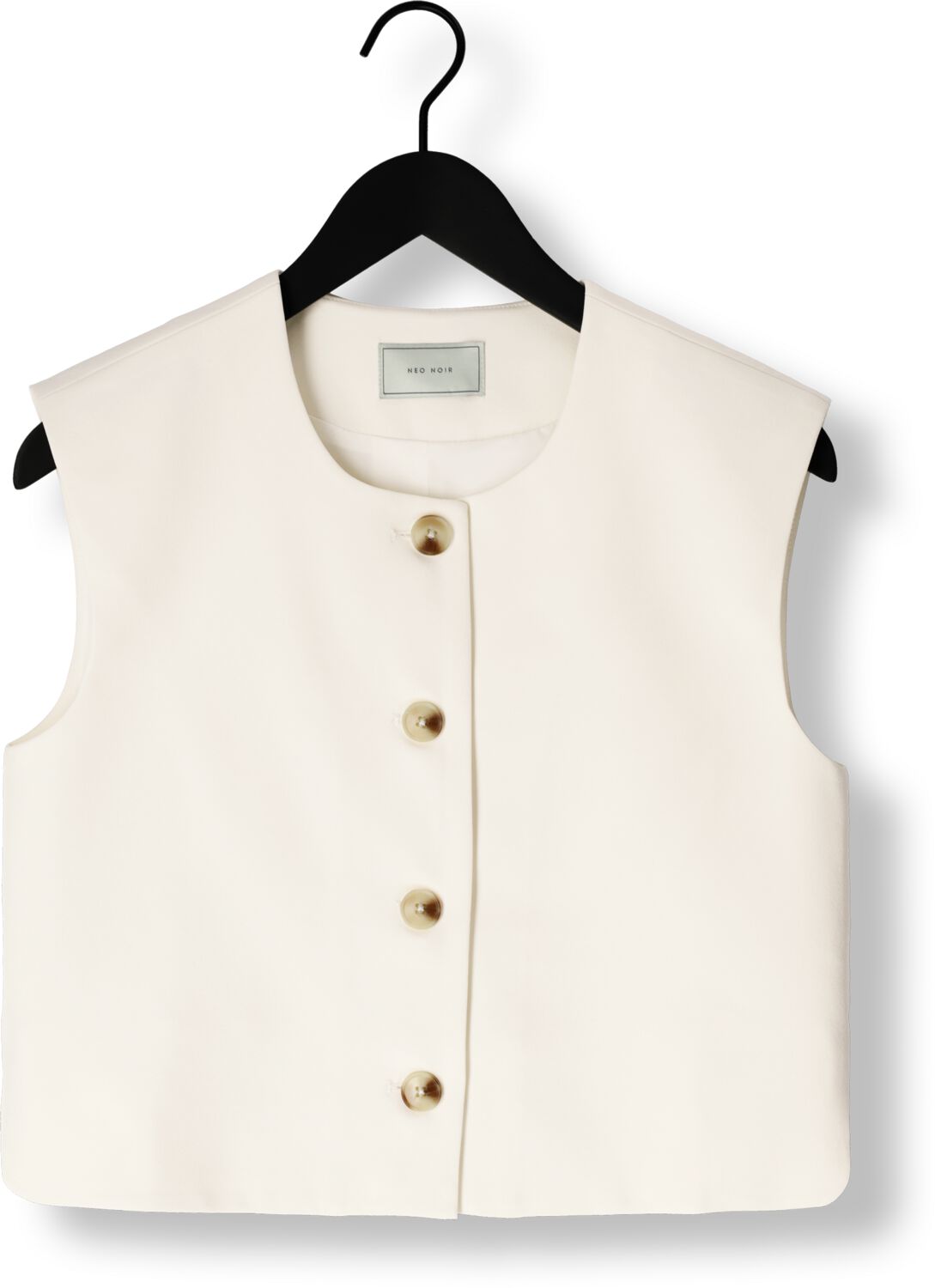 NEO NOIR Dames Blazers Birtha Structure Waistcoat Ecru