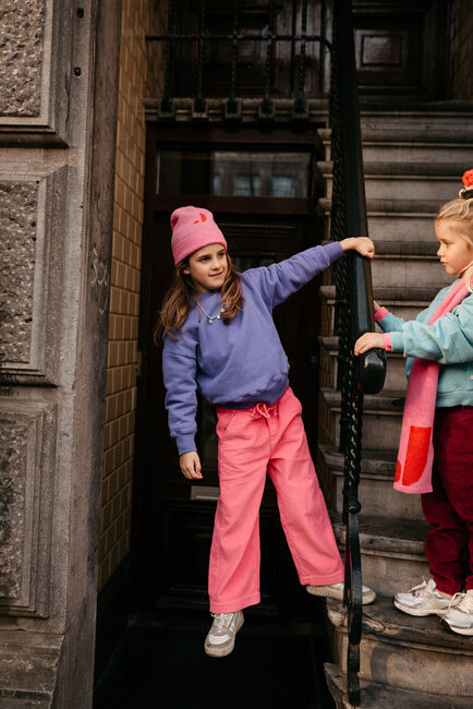 Fuchsia JENEST Wijde broek CAMMIE PANTS - large
