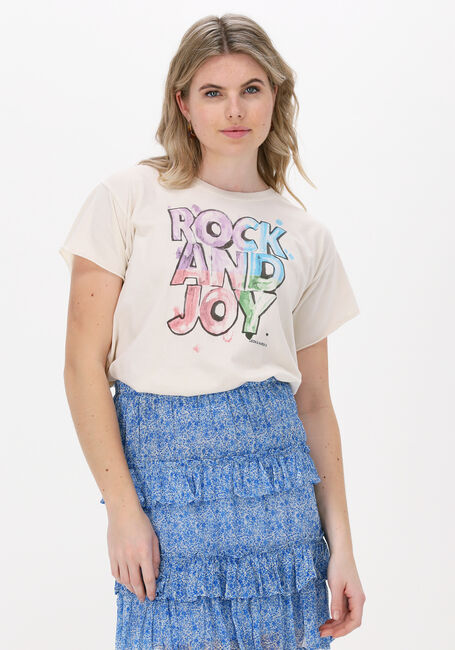 Gebroken wit LEON & HARPER T-shirt TULUM JC05 RANDJ - large