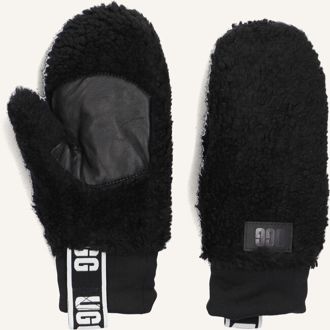 Zwarte UGG Handschoenen SHERPA MITTEN W LOGO TAPE Zwarte UGG Handschoenen SHERPA MITTEN W LOGO TAPE - large