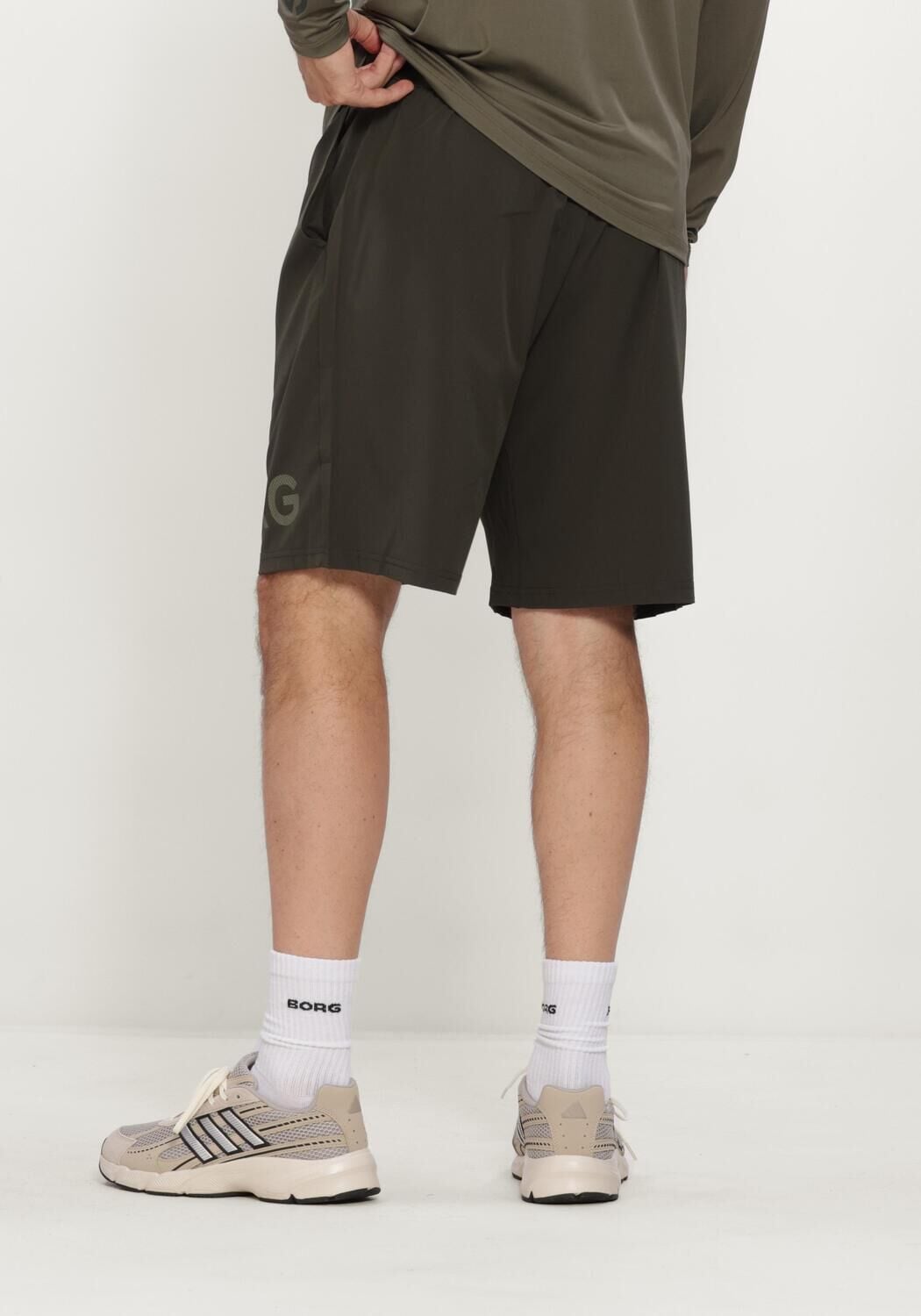 BJORN BORG Heren Broeken Borg 6 Shorts Khaki