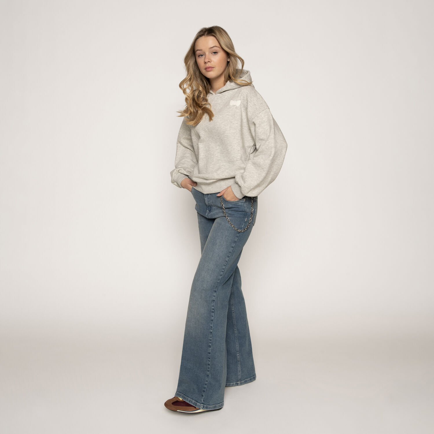 FRANKIE & LIBERTY Meisjes Truien & Vesten Renske Sweatshirt Lichtgrijs