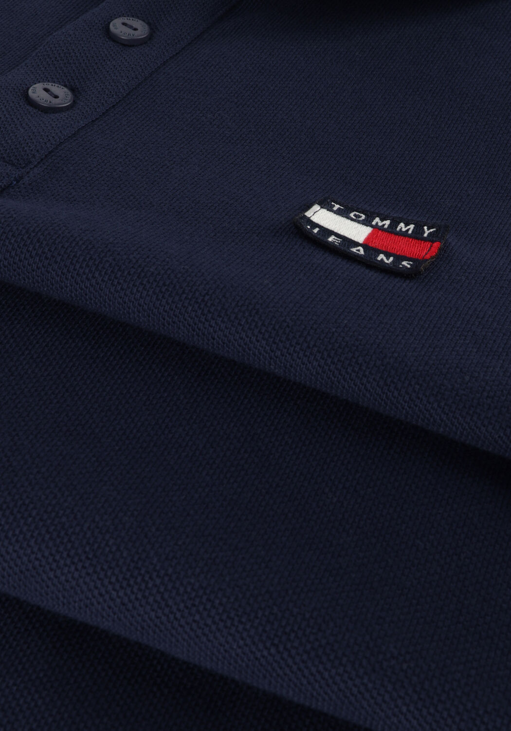 Donkerblauwe TOMMY JEANS Polo TJM CLSC XS BADGE POLO - large