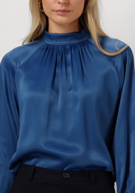 Blauwe MOS MOSH Blouses SILJA GLOSSI BLOUSE - large