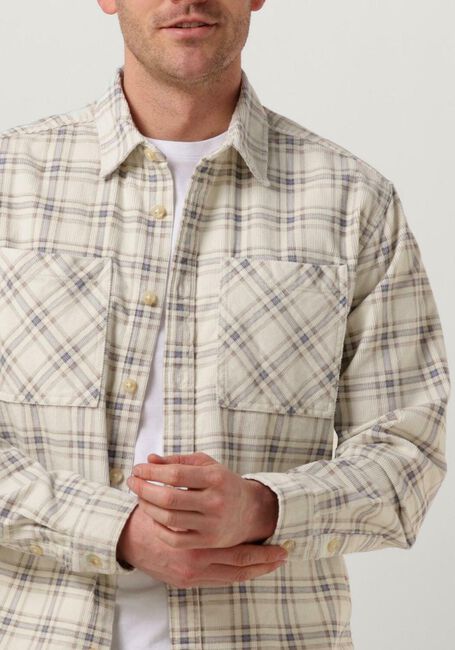Gebroken wit SELECTED MEN Overshirt SLHLOOSEFINN LS CORD OVERSHIRT W - large