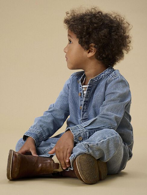 Blauwe LIL' ATELIER Wide jeans NMNTAYA LOOSE JEANS 1166-FD LIL - large