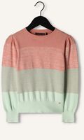 Groene NONO Trui KIRA COLOURBLOCK ROUND NECK Groene NONO Trui KIRA COLOURBLOCK ROUND NECK - medium
