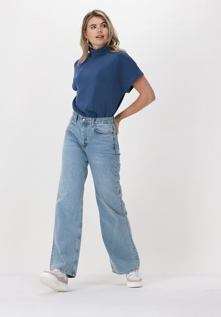 Blauwe MY ESSENTIAL WARDROBE T-shirt ELLE COLLAR BLOUSE - large