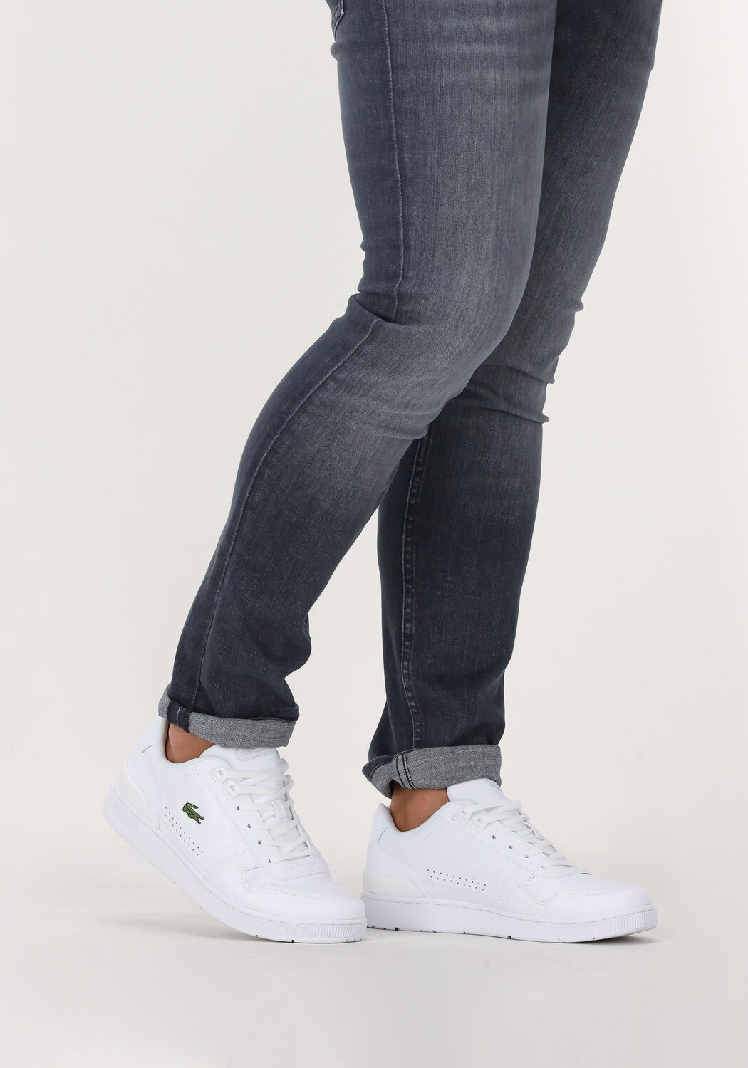 Lacoste denim shoes discount