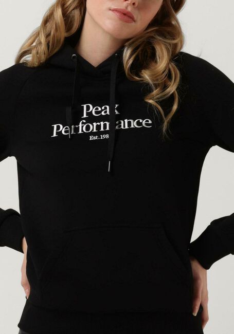 Zwarte PEAK PERFORMANCE Trui W ORIGINAL HOOD - large