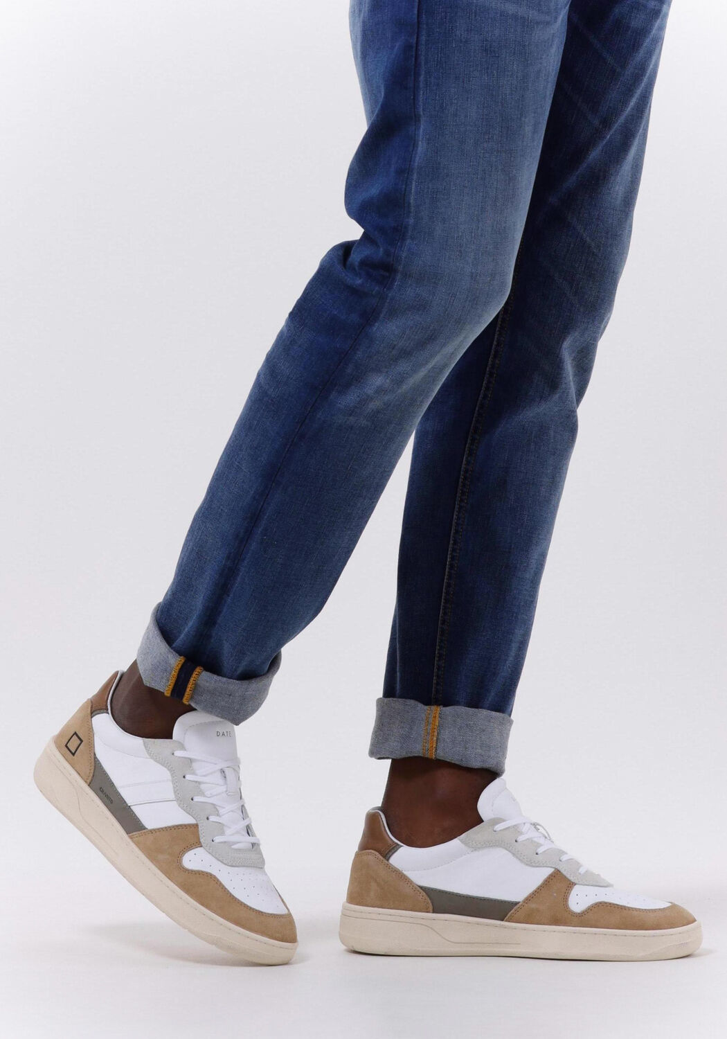 Cognac D.A.T.E Lage sneakers COURT 2.0 HEREN - large