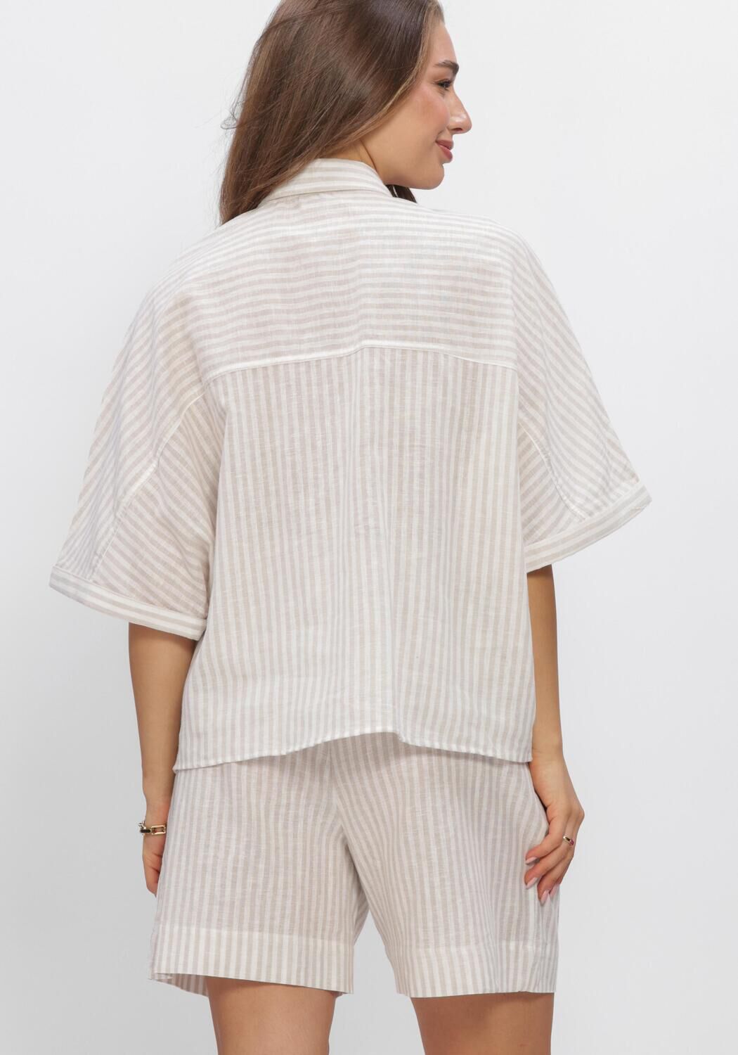 Grijze WITHBLACK Blouses WBLBIANCA BATSLEEVE SHIRT - large