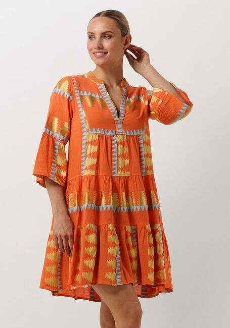 Oranje NEMA Mini jurk ZADIE - large