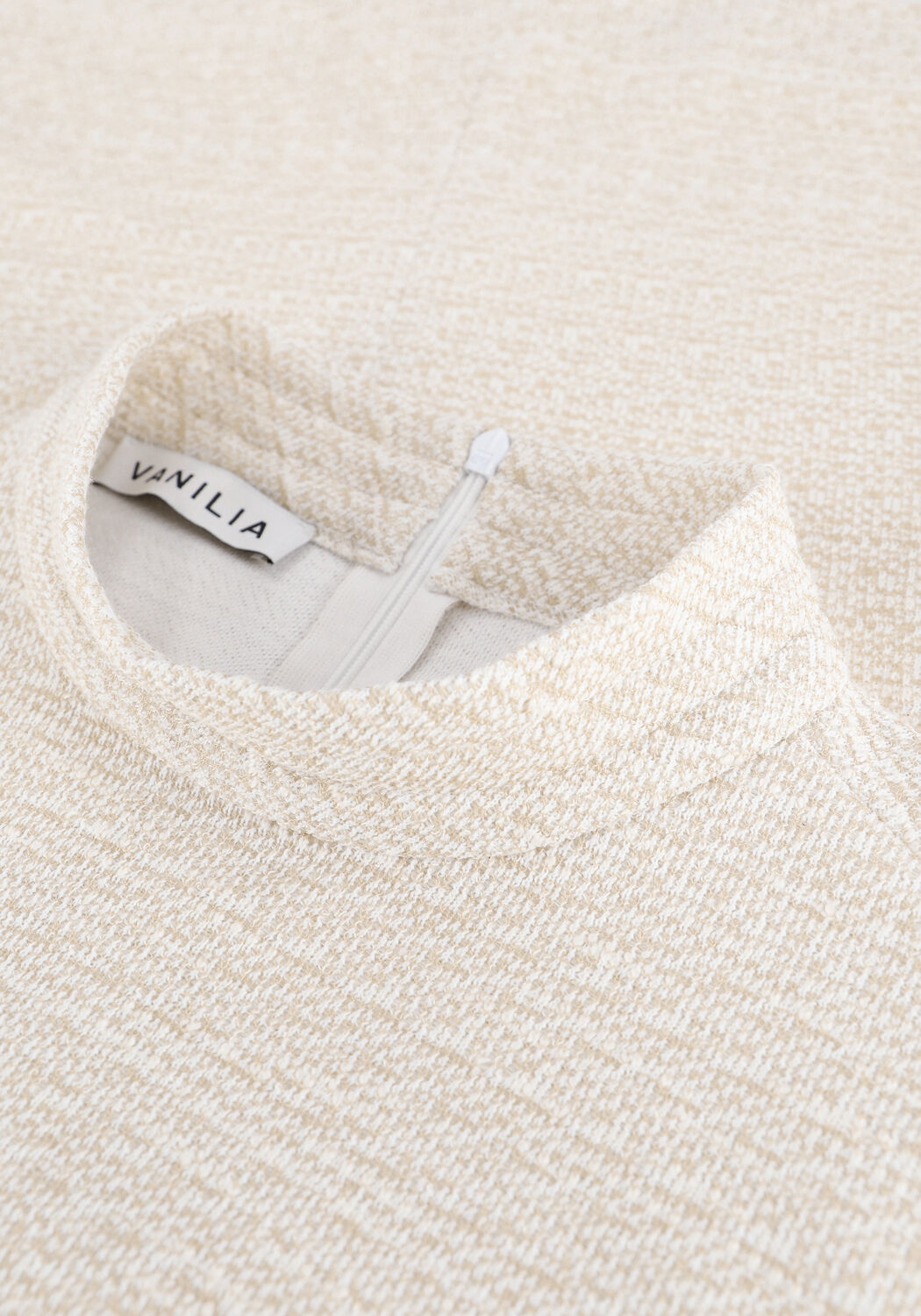 Beige VANILIA Top Boucle Cotto top - large