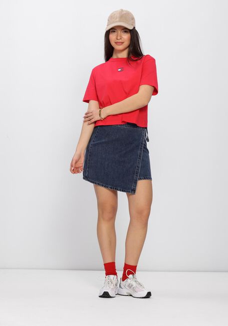 Rode TOMMY JEANS T-shirt TJW BXY BADGE TEE EXT - large