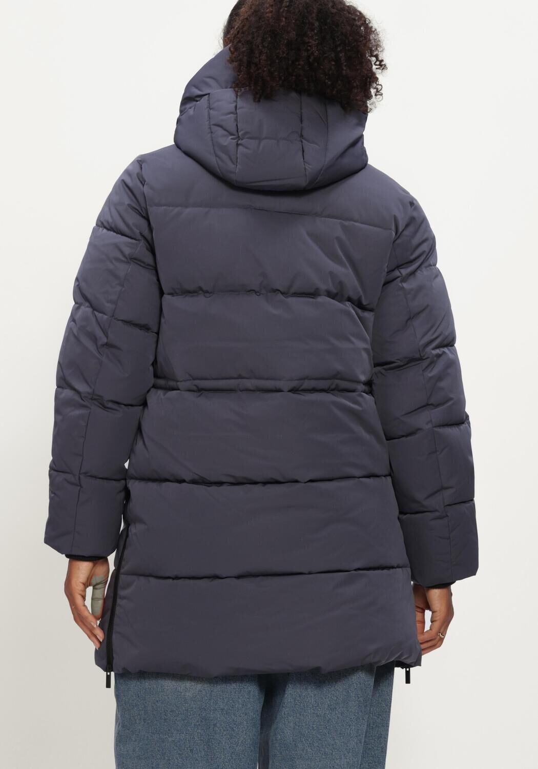 Donkergrijze MSCH COPENHAGEN Gewatteerde jas MSCHMOLA PAVINARIA JACKET - large