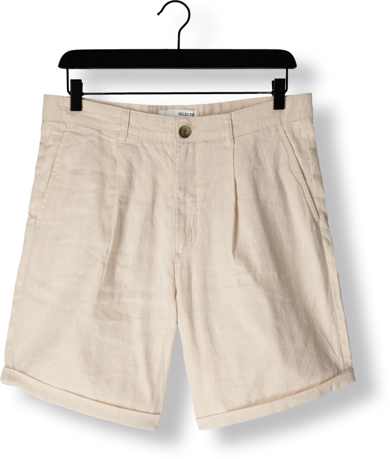 SELECTED HOMME Heren Broeken Slhregular-ron Sun Shorts Beige