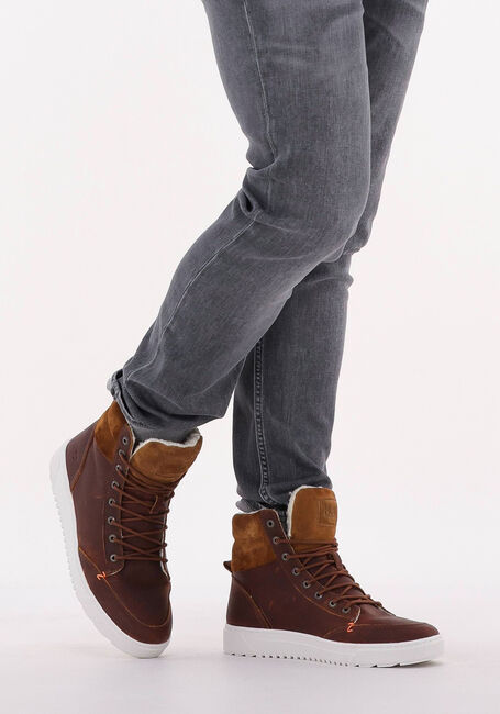 Cognac HUB Hoge sneakers DUBLIN 2.0 Cognac HUB Hoge sneakers DUBLIN 2.0 - large