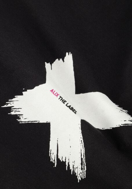 Zwarte ALIX THE LABEL T-shirt LADIES KNITTED X T-SHIRT - large