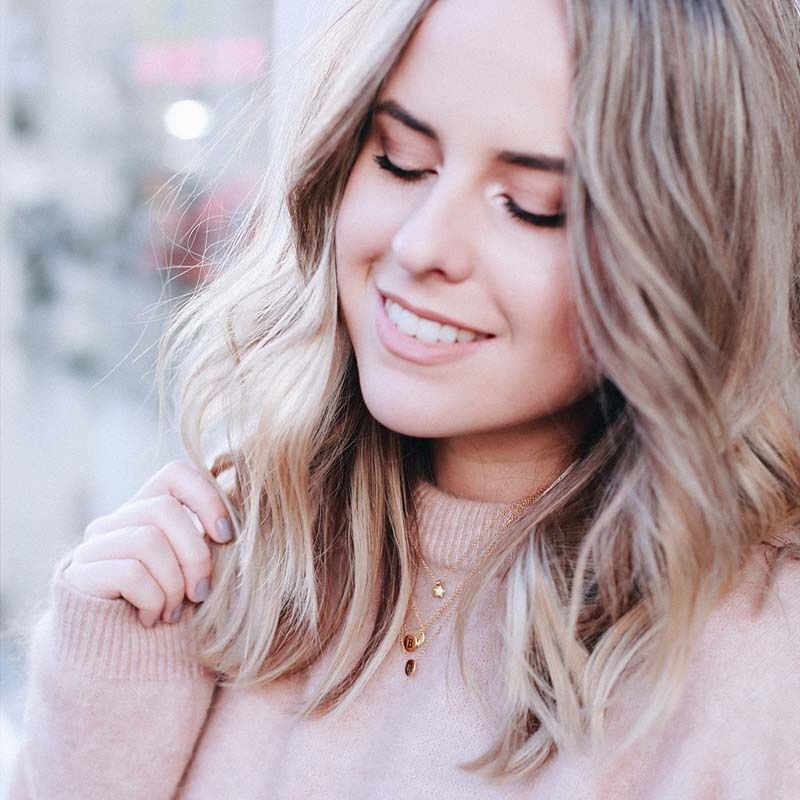 Goudkleurig ATLITW STUDIO Kettingen CHARACTER NECKLACE LETTER GOLD - large