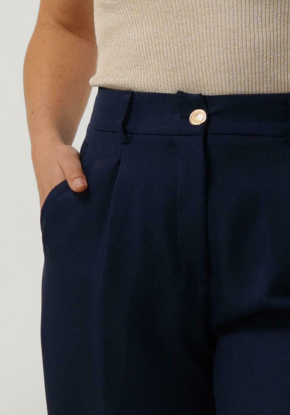 ACCESS Dames Broeken Pants Wide-leg Blauw