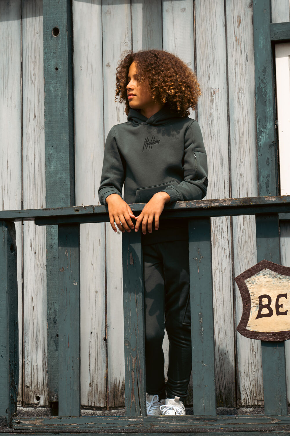 MALELIONS Jongens Broeken Cargo Sweatpants Groen