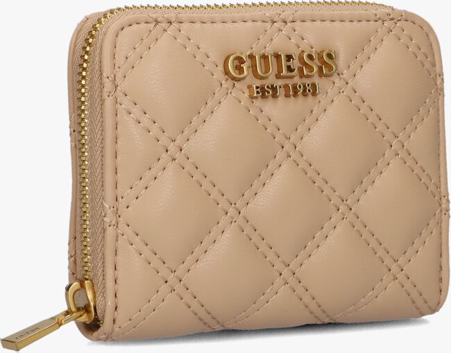 Beige GUESS Portemonnee GIULLY SLG SMALL ZIP AROUND - large