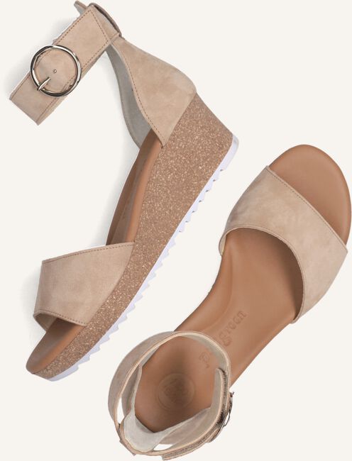 Beige PAUL GREEN Platte sandalen 7386 Beige PAUL GREEN Platte sandalen 7386 - large