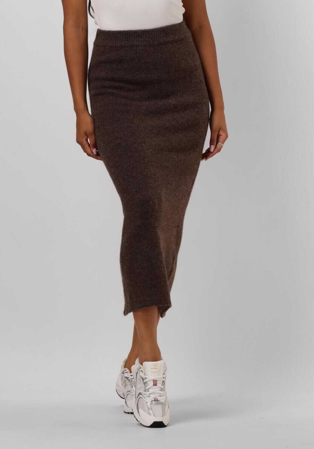 NEO NOIR Bruine Gebreide Rok Ashanti Stijl Brown Dames
