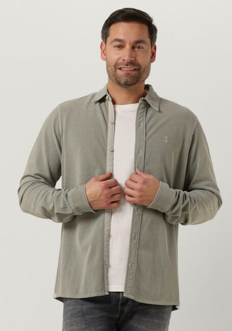 Groene BUTCHER OF BLUE Overshirt ROBBINS CLEAN PIQUE SHIRT - large