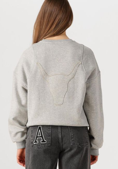 Grijze ALIX THE LABEL Trui LADIES KNITTED CUT OUT SWEATER - large