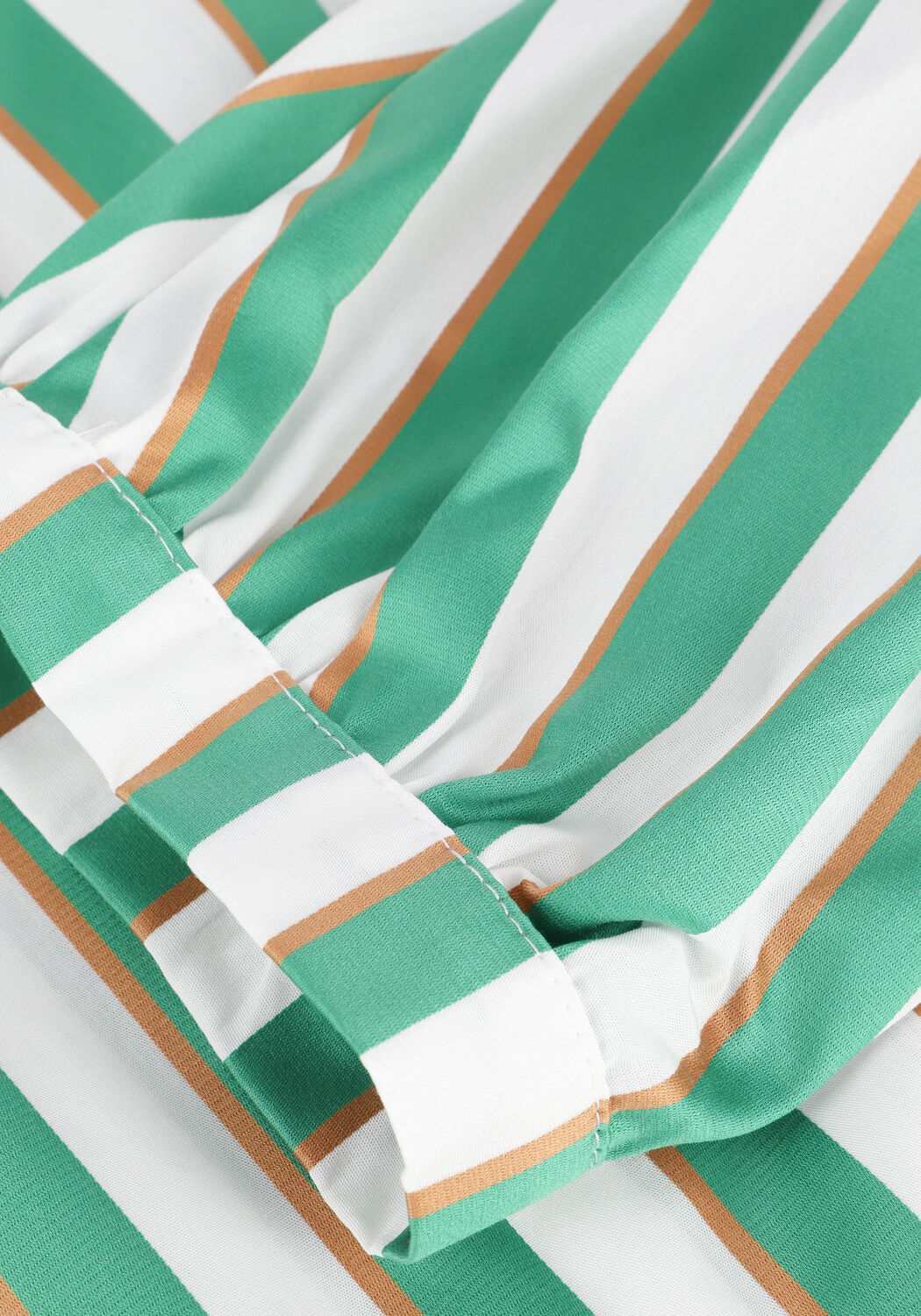 Groene ACCESS Midi jurk STRIPED SHIRT DRESS - large