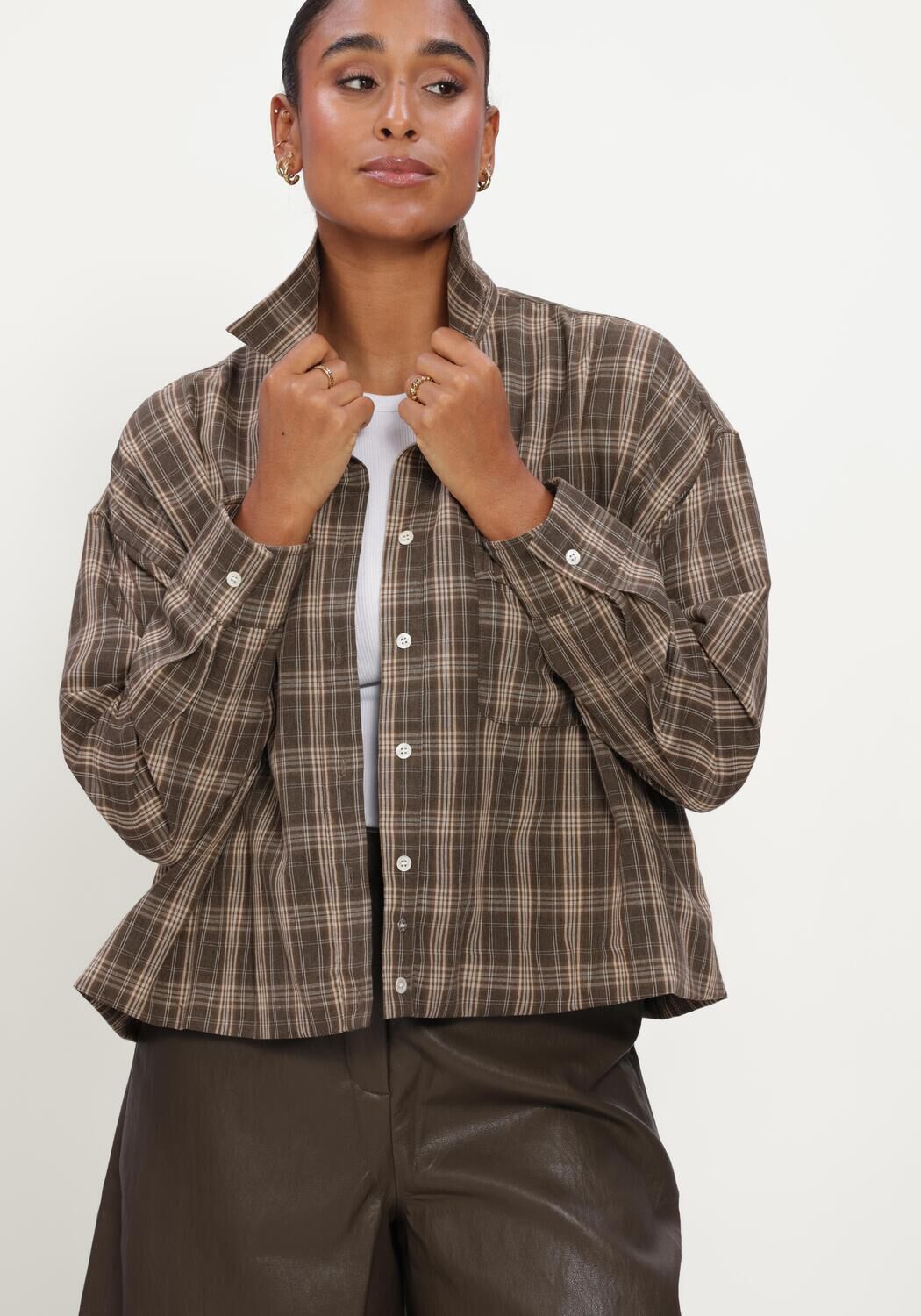 Bruine CIRCLE OF TRUST Blouses YANA BLOUSE - large