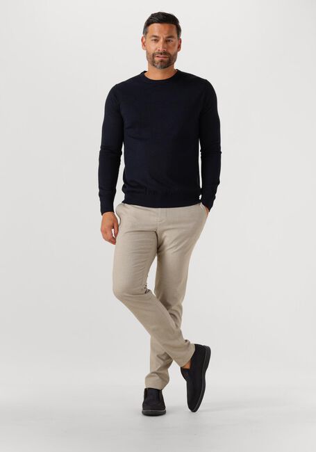 Donkerblauwe STEFANO LAURAN Trui CREW - large