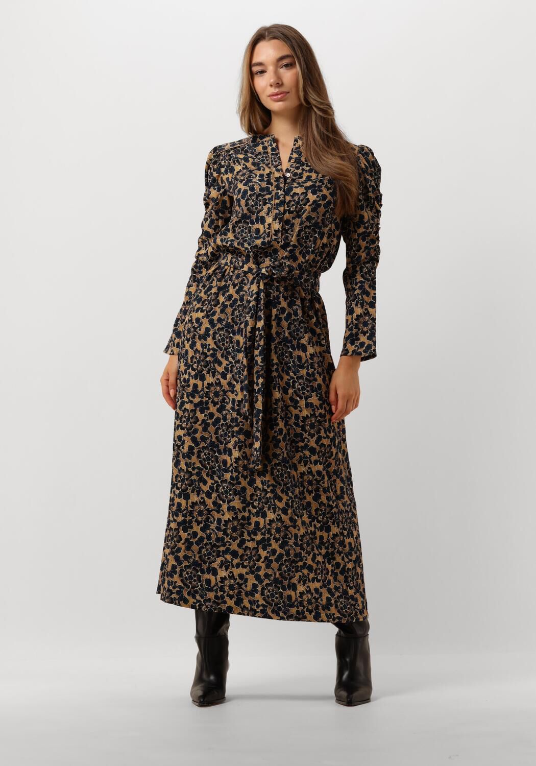 Dea Kudibal Yanna Midi Jurk Blauwe Bloemen Multicolor Dames