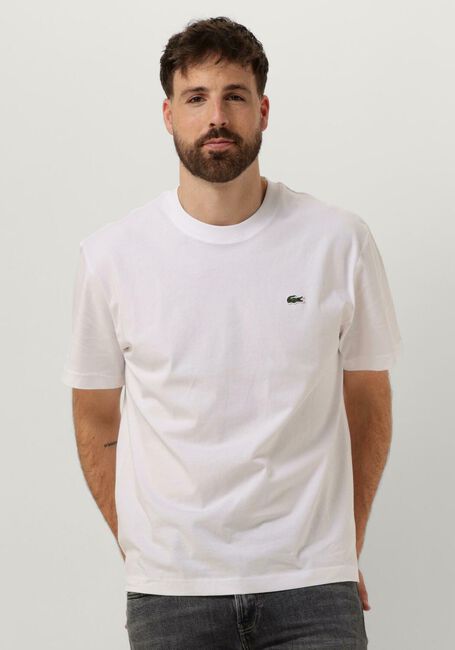 Witte LACOSTE T-shirt 1HT1 MENS TEE-SHIRT 01 - large